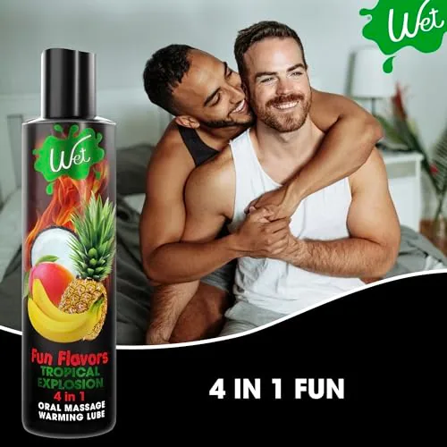 Wet Tropical Explosion Warming Flavored Lube, 3 fl oz view 5