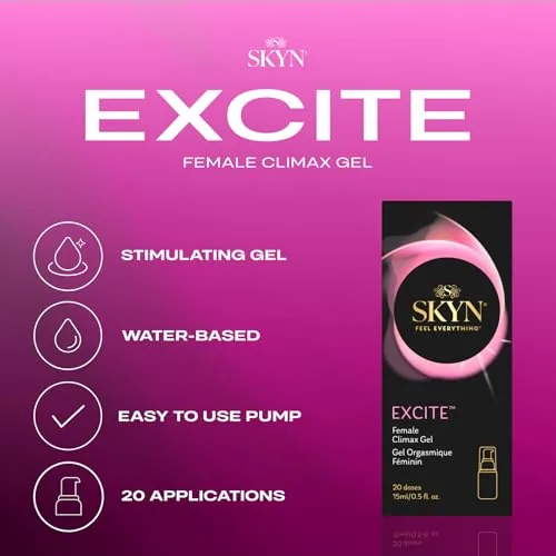 SKYN Excite Female Stimulating Gel, 0.5 oz view 4