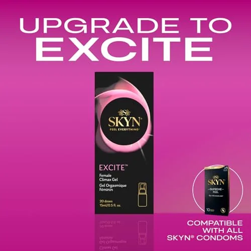 SKYN Excite Female Stimulating Gel, 0.5 oz view 5
