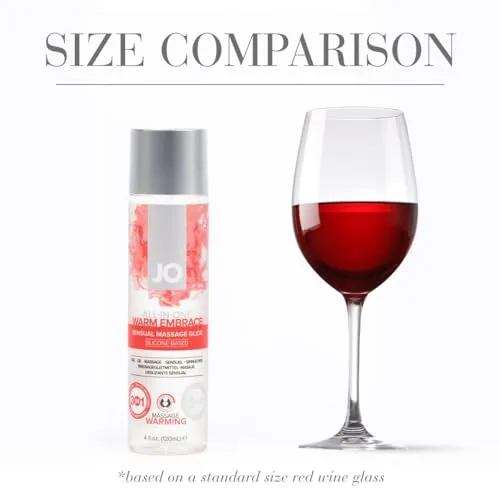 JO All-in-One Warming Silicone Massage Oil, 4 oz view 3