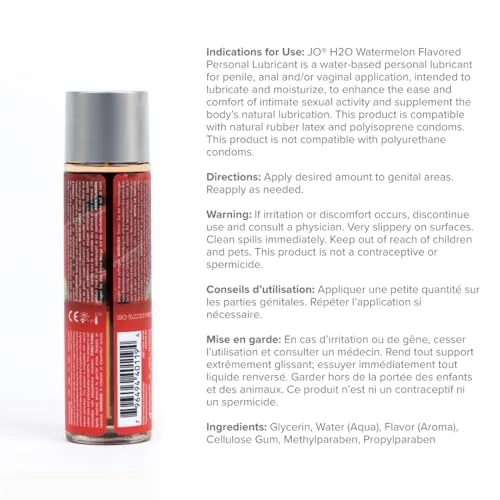 JO H2O Succulent Watermelon Flavored, 4 oz view 2