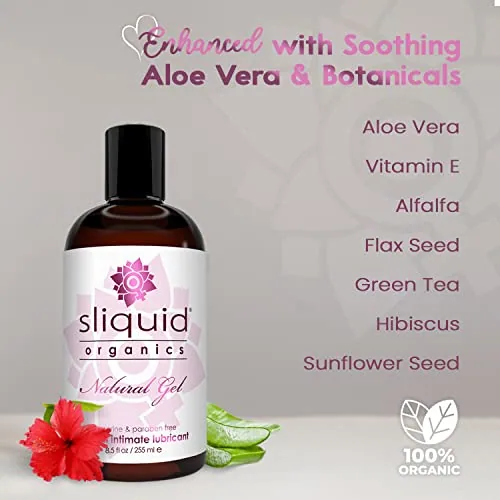 Sliquid Organics Aloe Water-Based Lube, 8.5 oz view 4