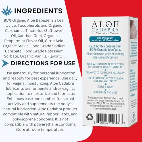 Aloe Cadabra Peppermint Aloe Lube, 2.5 oz view 2