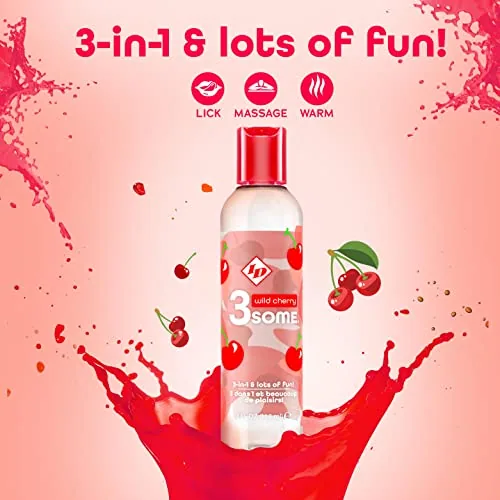 ID 3some Massage Wild Cherry, 4 oz view 4