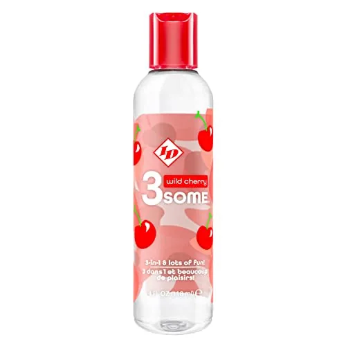 ID 3some Massage Wild Cherry, 4 oz