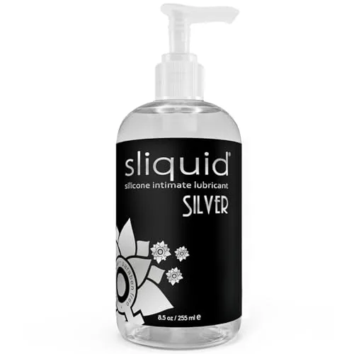 Sliquid Silver Silicone Lube, 8.5 oz