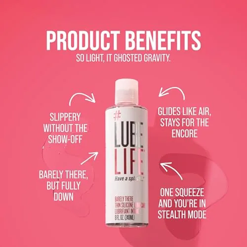 LubeLife Barely There Thin Silicone Lube, 8 fl oz view 5