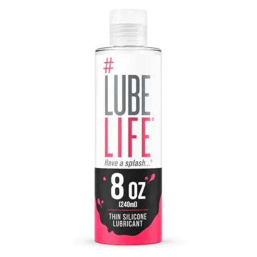 LubeLife Barely There Thin Silicone Lube, 8 fl oz