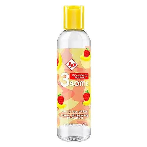 ID 3some Massage Strawberry Banana, 4 oz