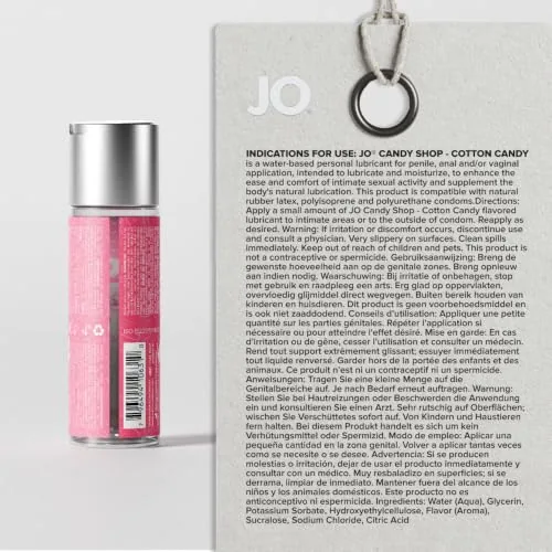 JO H2O Cotton Candy Flavored, 2 oz view 2