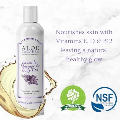 Aloe Cadabra Lavender Massage Oil & Lube Set view 6