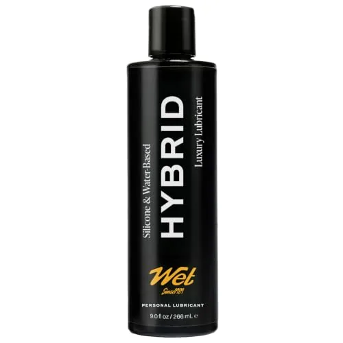 Wet Hybrid Water-Silicone Lube, 9 fl oz