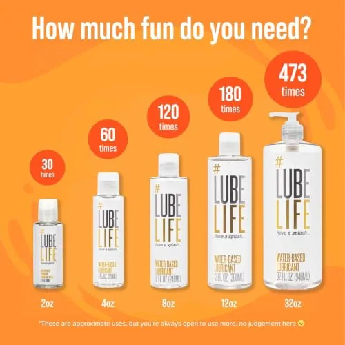 LubeLife Water Based Lube, 32 fl oz view 5