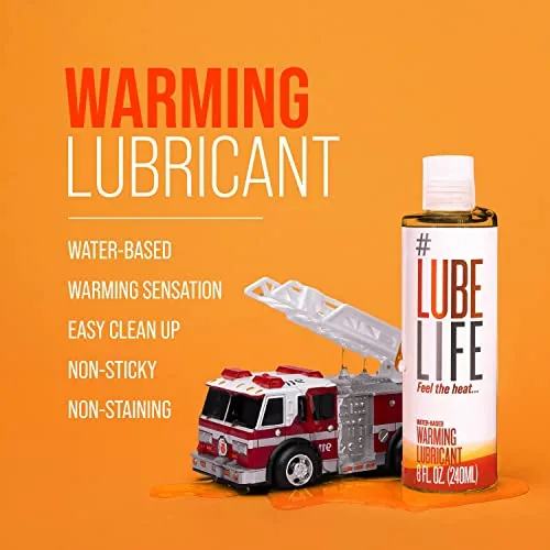 LubeLife Water Based Warming Lube, 8 fl oz view 5