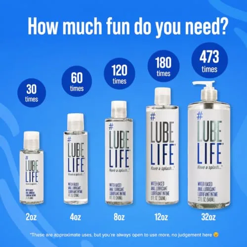 LubeLife Water Based Anal Lube, 32 fl oz view 6