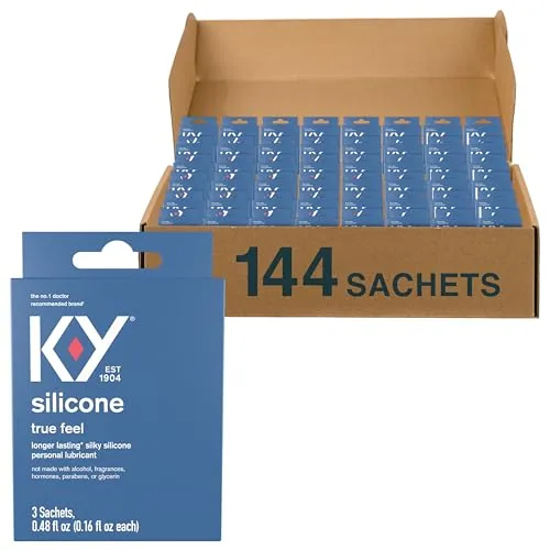 K-Y Silicone Lube, 3 x 0.16 oz
