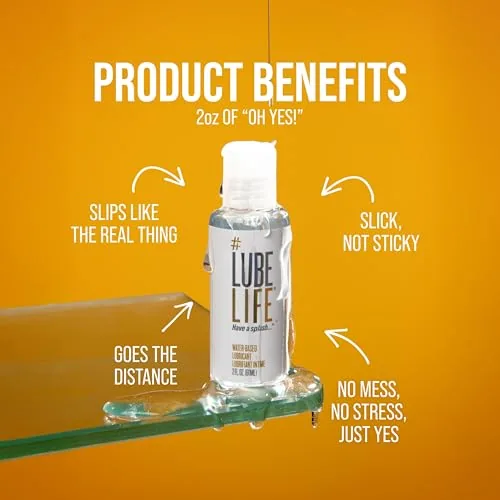 LubeLife Water Based Lube, 2 fl oz view 5