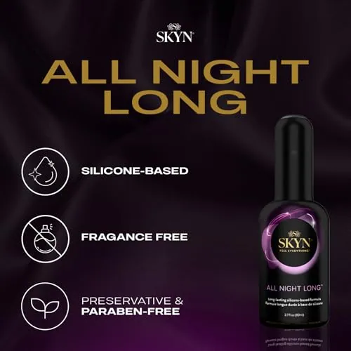 SKYN All Night Long Silicone Lube, 8.5 oz view 4