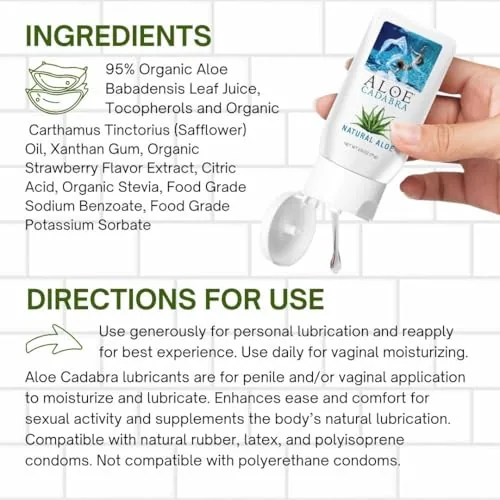 Aloe Cadabra Unscented Aloe Lube, 5-pack view 4