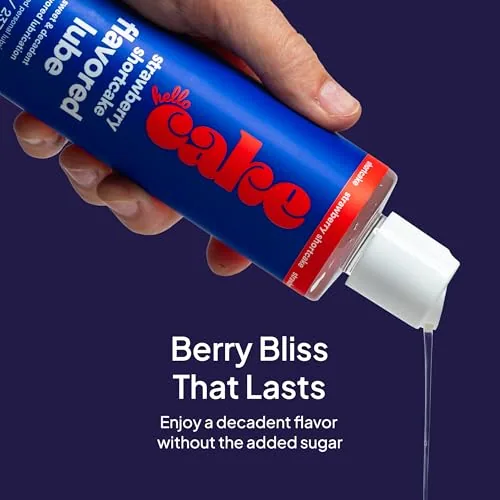 Hello Cake Strawberry Shortcake Flavored Lube, 8 oz view 3