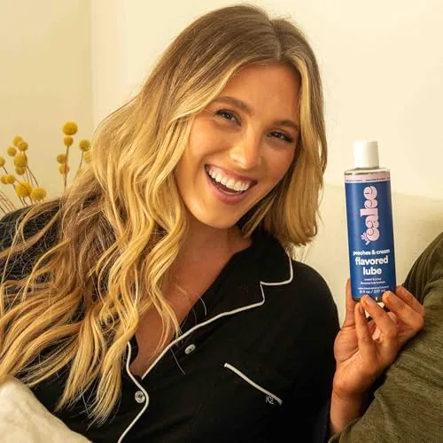 Hello Cake Peaches & Cream Flavored Lube, 8 oz view 6
